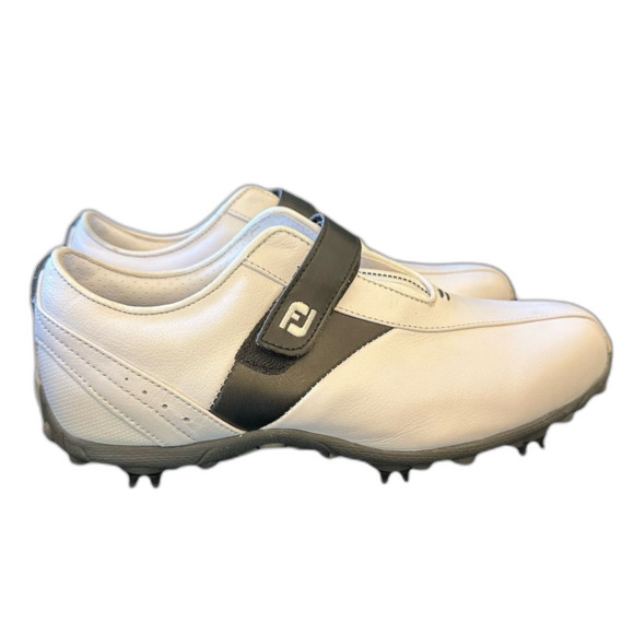 FootJoy LoPro 97157K Ladies Women Spiked White Leather Shoes USA 7.5 Medium - Picture 1 of 5